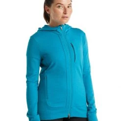 Icebreaker Women's Quantum III LS Zip Hoodie Clothing