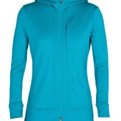 Icebreaker Women's Quantum III LS Zip Hoodie Clothing