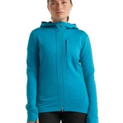 Icebreaker Women's Quantum III LS Zip Hoodie Clothing