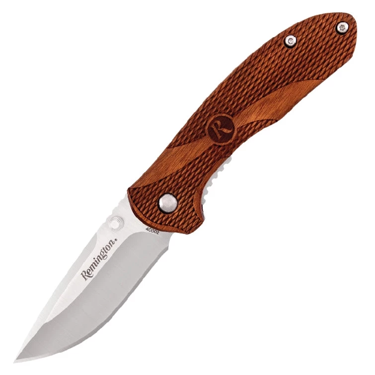 Remington Cutlery Hunt / Fish / Watersports Remington Heritage Liner Lock 6.9cm Medium Wood Handle Knife