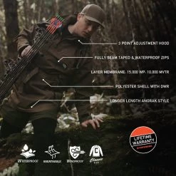 Ridgeline Mens Evolution Anorak Jacket Hunt / Fish / Watersports