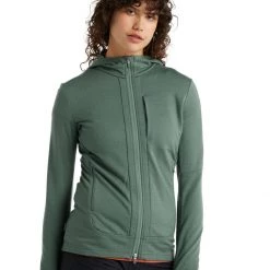Icebreaker Women's Quantum III LS Zip Hoodie Clothing