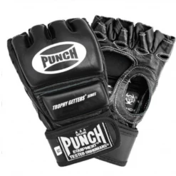 UFC / Boxing Punch Equipment Fingerless Leather Mitts