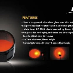 Fenix Flashlight Filter Adapter AD302 (TK11/12) Lighting