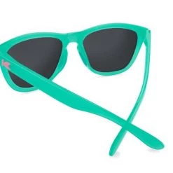Knockaround Premiums Sport Polarized Sunglasses, Aquamarine/Fuchsia