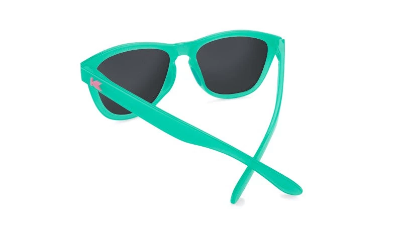 Knockaround Premiums Sport Polarized Sunglasses, Aquamarine/Fuchsia