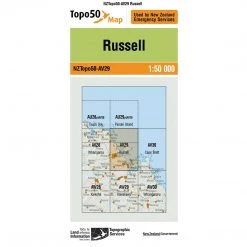 Land Information Nz NZ Topo 50 Map AV29 Russell Maps