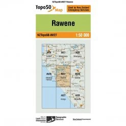 Land Information Nz NZ Topo 50 Map AW27 Rawene