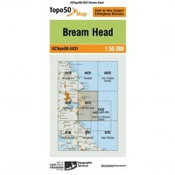 Land Information Nz NZ Topo 50 Map AX31 Bream Head