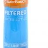 Aquamira WaterBasics Filtered Water Bottle, Blu Line Hydration
