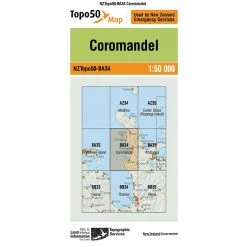 Land Information Nz Maps NZ Topo 50 Map BA34 Coromandel