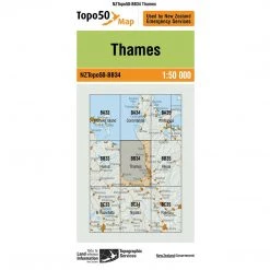 Land Information Nz NZ Topo 50 Map BB34 Thames
