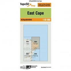 Land Information Nz NZ Topo 50 Map BD45 East Cape