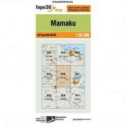 Land Information Nz NZ Topo 50 Map BE36 Mamaku
