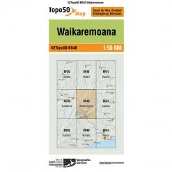Land Information Nz NZ Topo 50 Map BG40 Waikaremoana