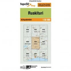 Land Information Nz NZ Topo 50 Map BG41 Ruakituri Maps