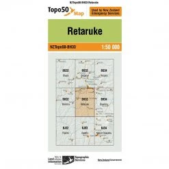 Land Information Nz NZ Topo 50 Map BH33 Retaruke