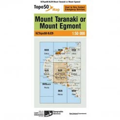Land Information Nz Maps NZ Topo 50 Map BJ29 Mt Taranaki/Egmont