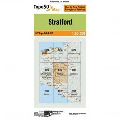 Land Information Nz NZ Topo 50 Map BJ30 Stratford Maps