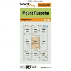 Land Information Nz NZ Topo 50 Map BJ34 Mt Ruapehu