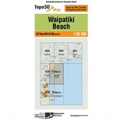 Land Information Nz NZ Topo 50 Map BJ40 Waipatiki Beach Maps