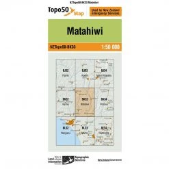 Land Information Nz NZ Topo 50 Map BK33 Matahiwi