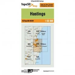 Land Information Nz NZ Topo 50 Map BK39 Hastings Maps