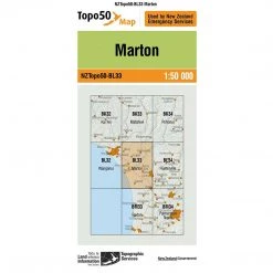Land Information Nz NZ Topo 50 Map BL33 Marton