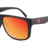 Accessories Knockaround Torrey Pines Sunglasses, Matt Black/Red Sunset