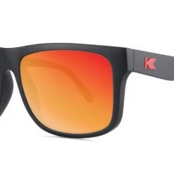 Accessories Knockaround Torrey Pines Sunglasses, Matt Black/Red Sunset