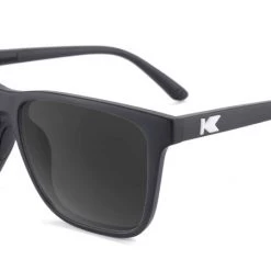 Knockaround Fast Lane Sport Polarized Sunglasses, Matt Black/Smoke
