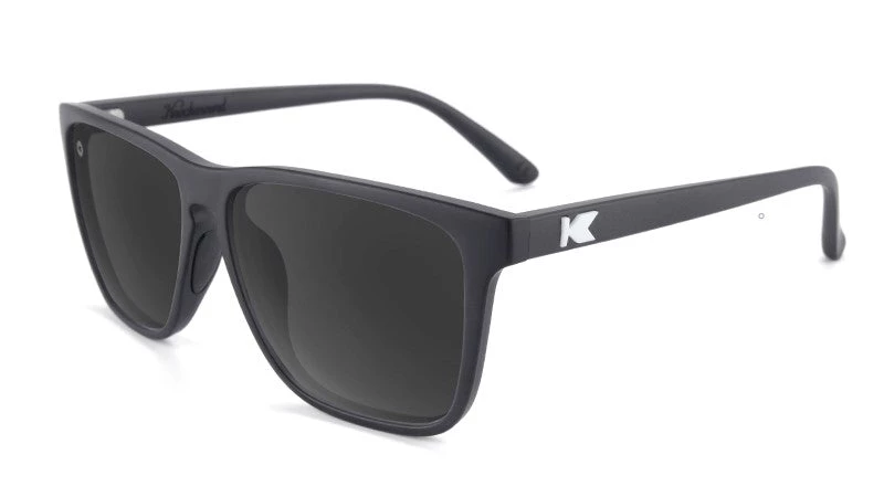 Knockaround Fast Lane Sport Polarized Sunglasses, Matt Black/Smoke