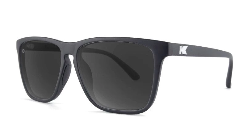 Knockaround Fast Lane Sport Polarized Sunglasses, Matt Black/Smoke