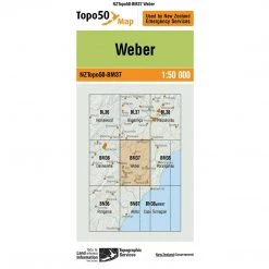 Land Information Nz NZ Topo 50 Map BM37 Weber Maps