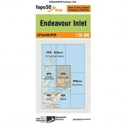 Land Information Nz NZ Topo 50 Map BP29 Endeavour Inlet Maps