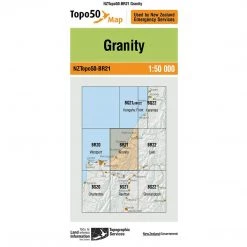 Land Information Nz NZ Topo 50 Map BR21 Granity