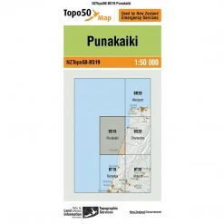 Land Information Nz NZ Topo 50 Map BS19 Punakaiki Maps