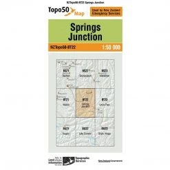 Land Information Nz NZ Topo 50 Map BT22 Springs Junction