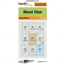 Land Information Nz NZ Topo 50 Map BT26 Mount Clear