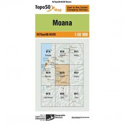 Land Information Nz NZ Topo 50 Map BU20 Moana