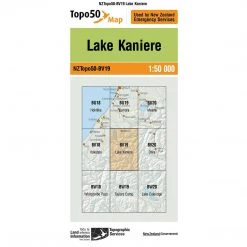 Land Information Nz Maps NZ Topo 50 Map BV19 Lake Kaniere