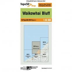 Land Information Nz Maps NZ Topo 50 Map BW14 Waikowhai Bluff