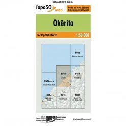 Land Information Nz Maps NZ Topo 50 Map BW15 Okarito