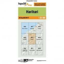 Land Information Nz Maps NZ Topo 50 Map BW17 Harihari