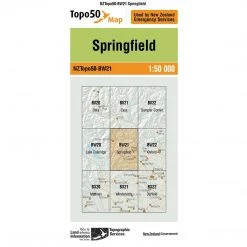 Land Information Nz NZ Topo 50 Map BW21 Springfield