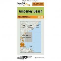 Land Information Nz Maps NZ Topo 50 Map BW25 Amberley Beach
