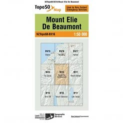 Land Information Nz NZ Topo 50 Map BX16 Mount Elie De Beaumont