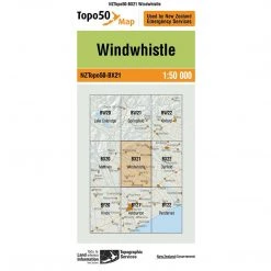 Land Information Nz NZ Topo 50 Map BX21 Windwhistle Maps