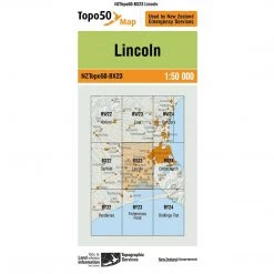 Land Information Nz NZ Topo 50 Map BX23 Lincoln Maps