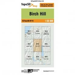 Land Information Nz NZ Topo 50 Map BY15 Birch Hill Maps